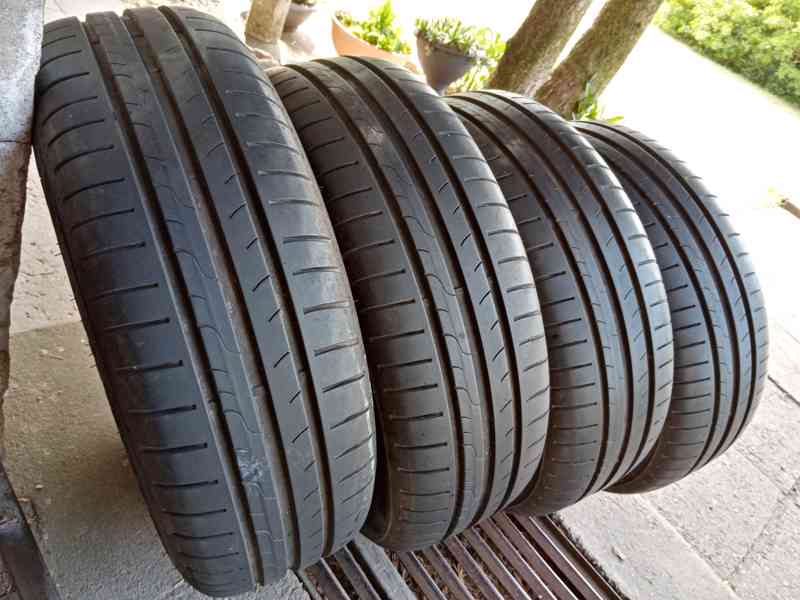 Obutá alu kola 15ky 5x100 pneu 90% ŠKODA SEAT VW SUBARU AUDI - foto 4