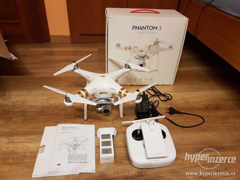 4K dron DJI Phantom 3 Professional - výborný stav - foto 1