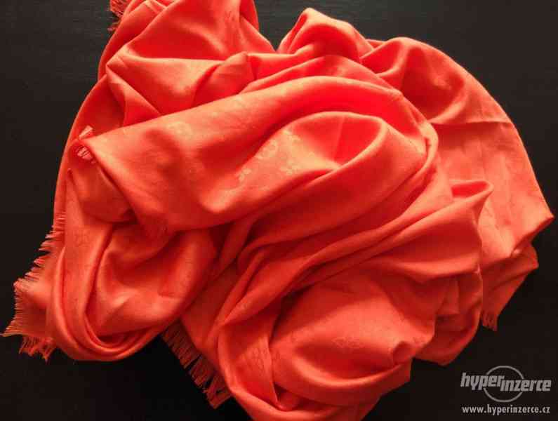 Šátek Louis Vuitton - exkluzivní oranžový - foto 2