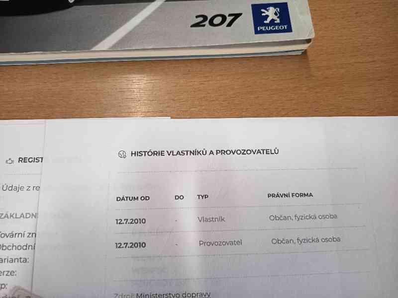PEUGEOT 207 SW 1,4i Comfort ČR 1.majitel  - foto 21