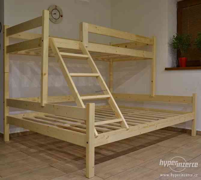 Patrová postel s rozšířeným lůžkem NELIS 120x200 cm - foto 3