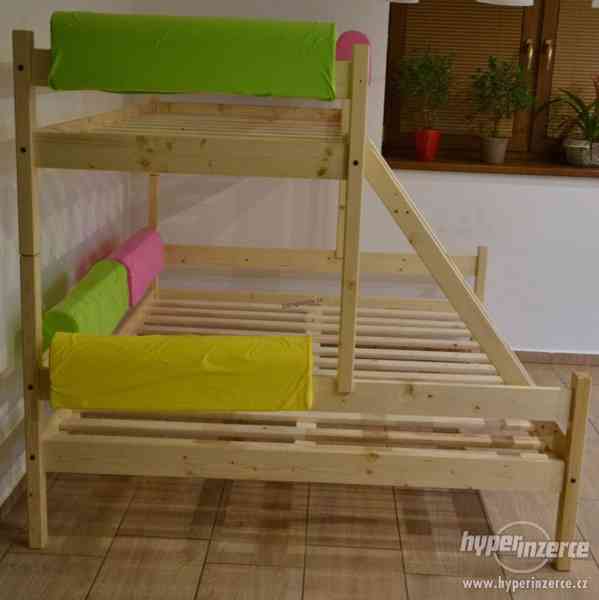 Patrová postel s rozšířeným lůžkem NELIS 120x200 cm - foto 5