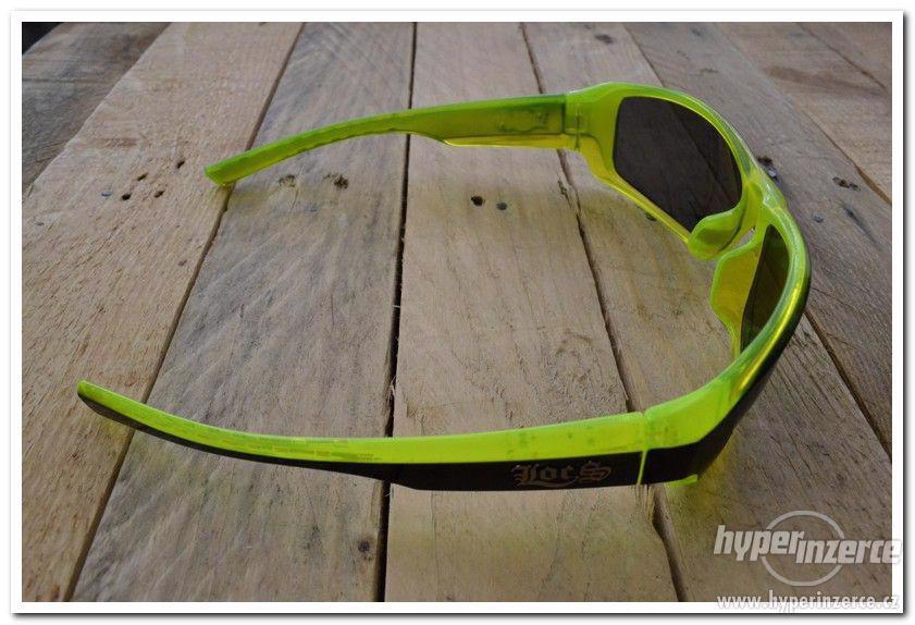 Prodám motorkářské zelené sluneční brýle Locs LC91042 - foto 3