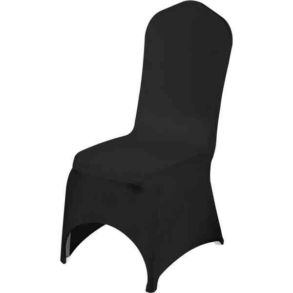 Černé elastické potahy na židle