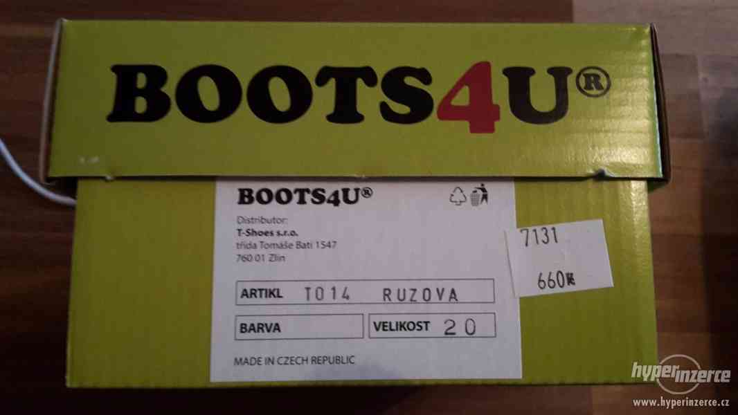 kožené kotníkové boty Boots4you vel. 20 - foto 5