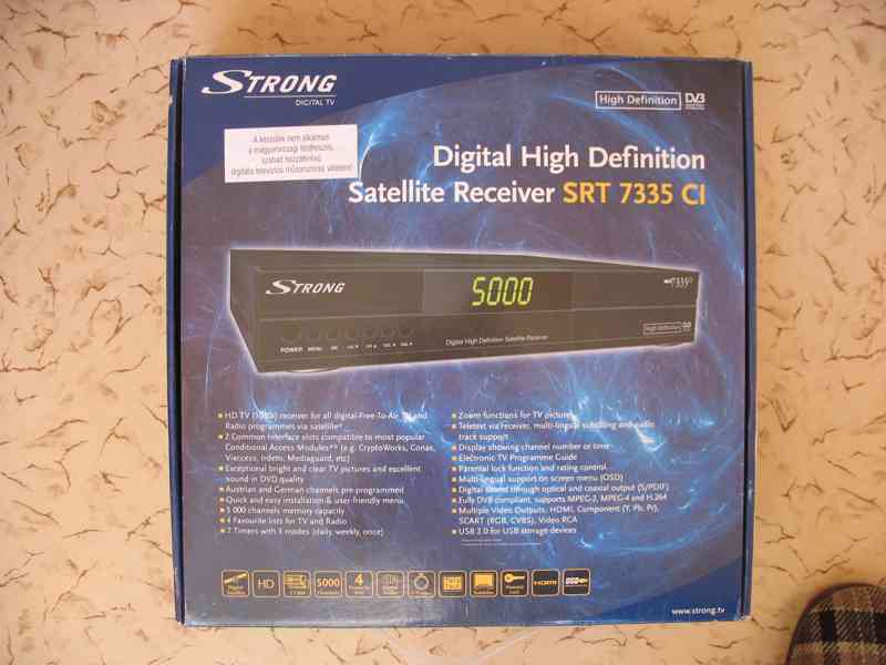 Diditální satelitní přijímač SRONG SRT 7335 CI-sleva 500Kč. - foto 3