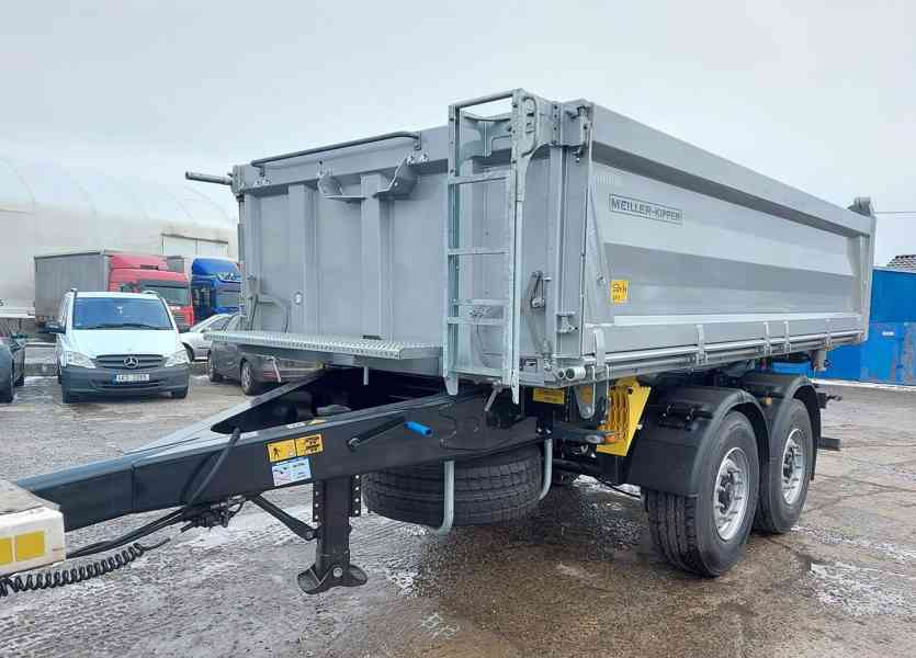 Sklápěcí přívěs MEILLER / plachta / rezerva / BPW / kotouče - foto 2