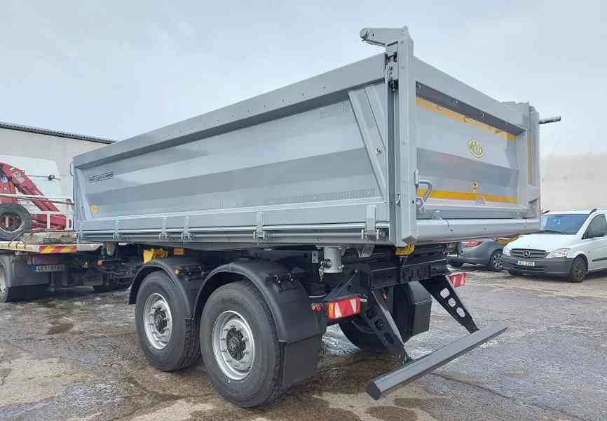 Sklápěcí přívěs MEILLER / plachta / rezerva / BPW / kotouče - foto 4