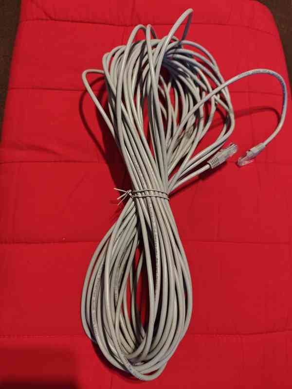 C-TECH patchcord Cat5e UTP 20m šedý síťový kabel - foto 2