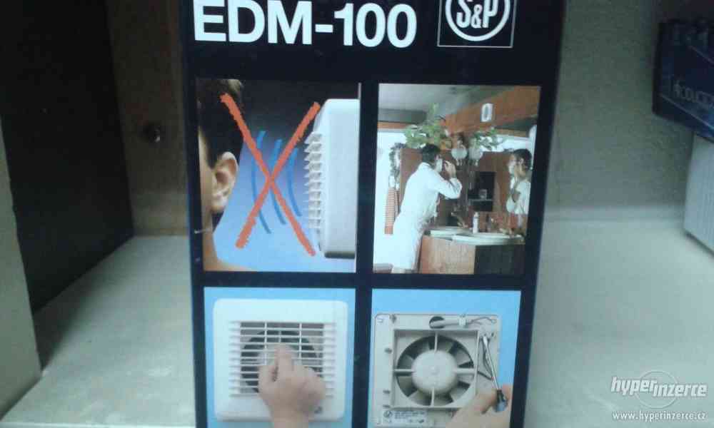 Prodám odtahový ventilátor EDM 100 SZ-nový nepoužitý - foto 2