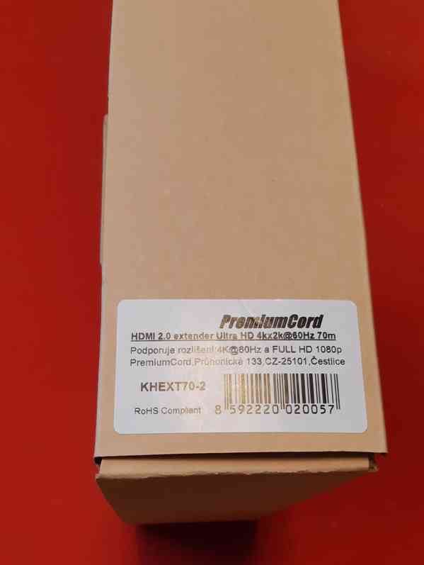Prodám HDMI 2.0 extender, Receiver+transmitter Premium Cord - foto 2