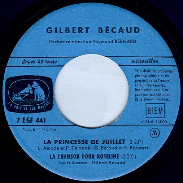 Gilbert Bécaud – La Marche De Babette (EP) - foto 4