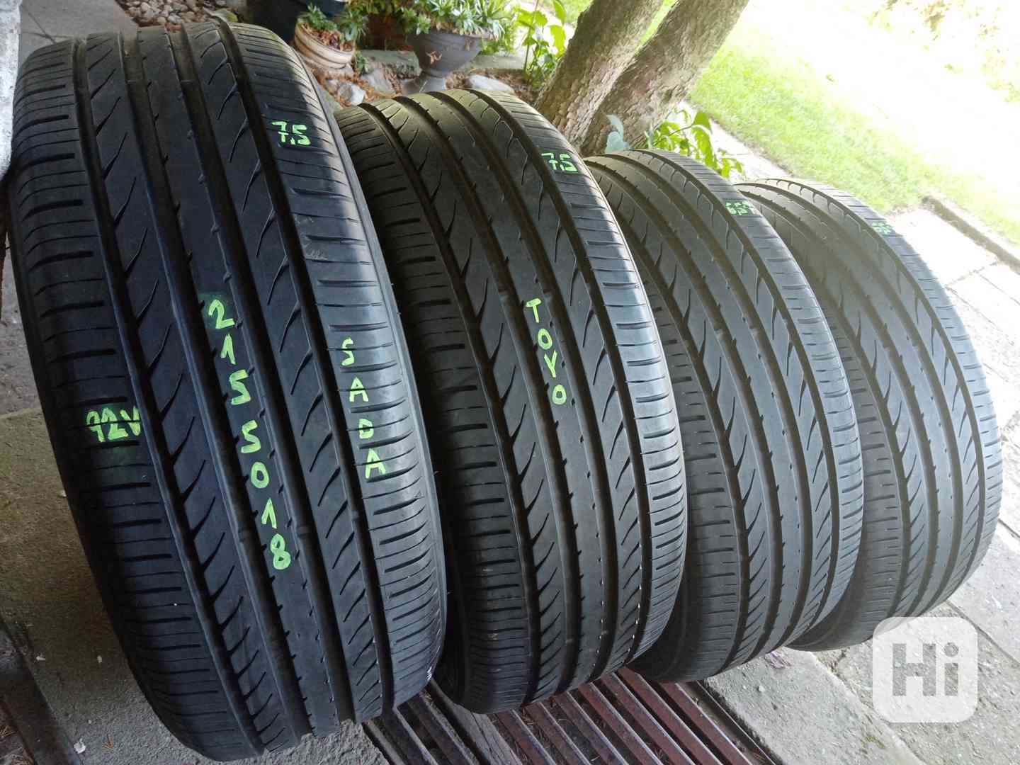 Letní pneu 4kusy 215/50/18 vzorek 99% TOYO - dobírka možná - foto 1