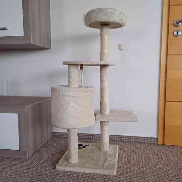 Škrabadlo pro kočky / kočičí strom - 118 cm - foto 4