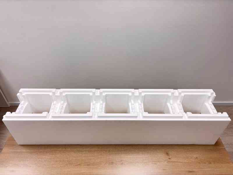 Polystyrenové tvárnice Porocell EcoBlock EPS30 125 х 25 х25 - foto 2