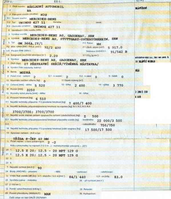 UNIMOG 4x4 sklápěč Mercedes +jeřáb Atlas 10tm/12m! - foto 7