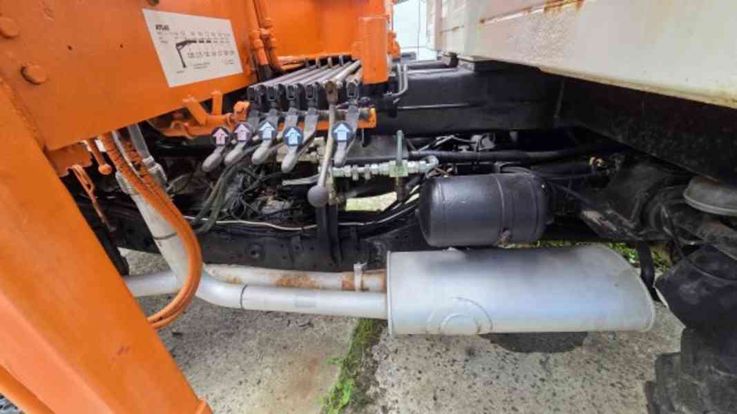 UNIMOG 4x4 sklápěč Mercedes +jeřáb Atlas 10tm/12m! - foto 15