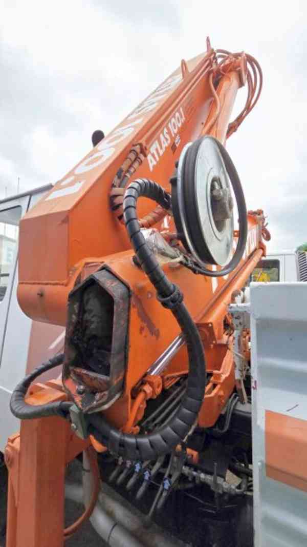 UNIMOG 4x4 sklápěč Mercedes +jeřáb Atlas 10tm/12m! - foto 11