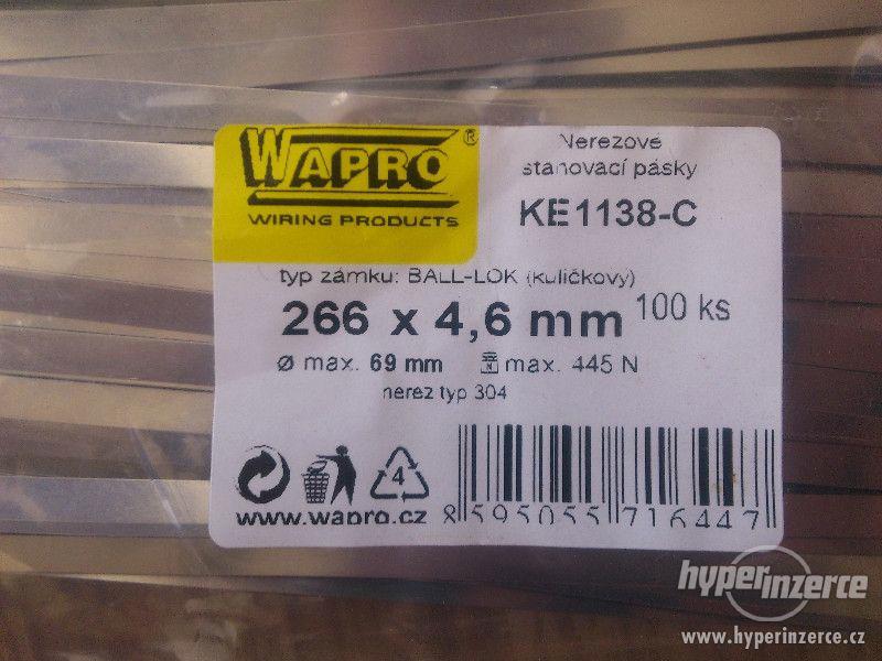 Stahovací pásky nerezové Wapro - foto 2