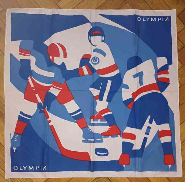 Retro dámský šátek Hokej Olympia