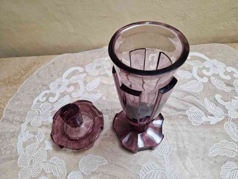 Luxusní broušená masivní Váza Pohár Milan Metelák Harrachov - foto 4