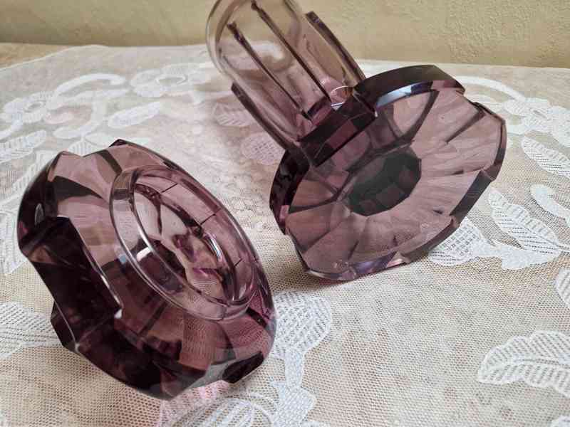 Luxusní broušená masivní Váza Pohár Milan Metelák Harrachov - foto 8