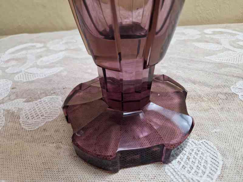 Luxusní broušená masivní Váza Pohár Milan Metelák Harrachov - foto 6