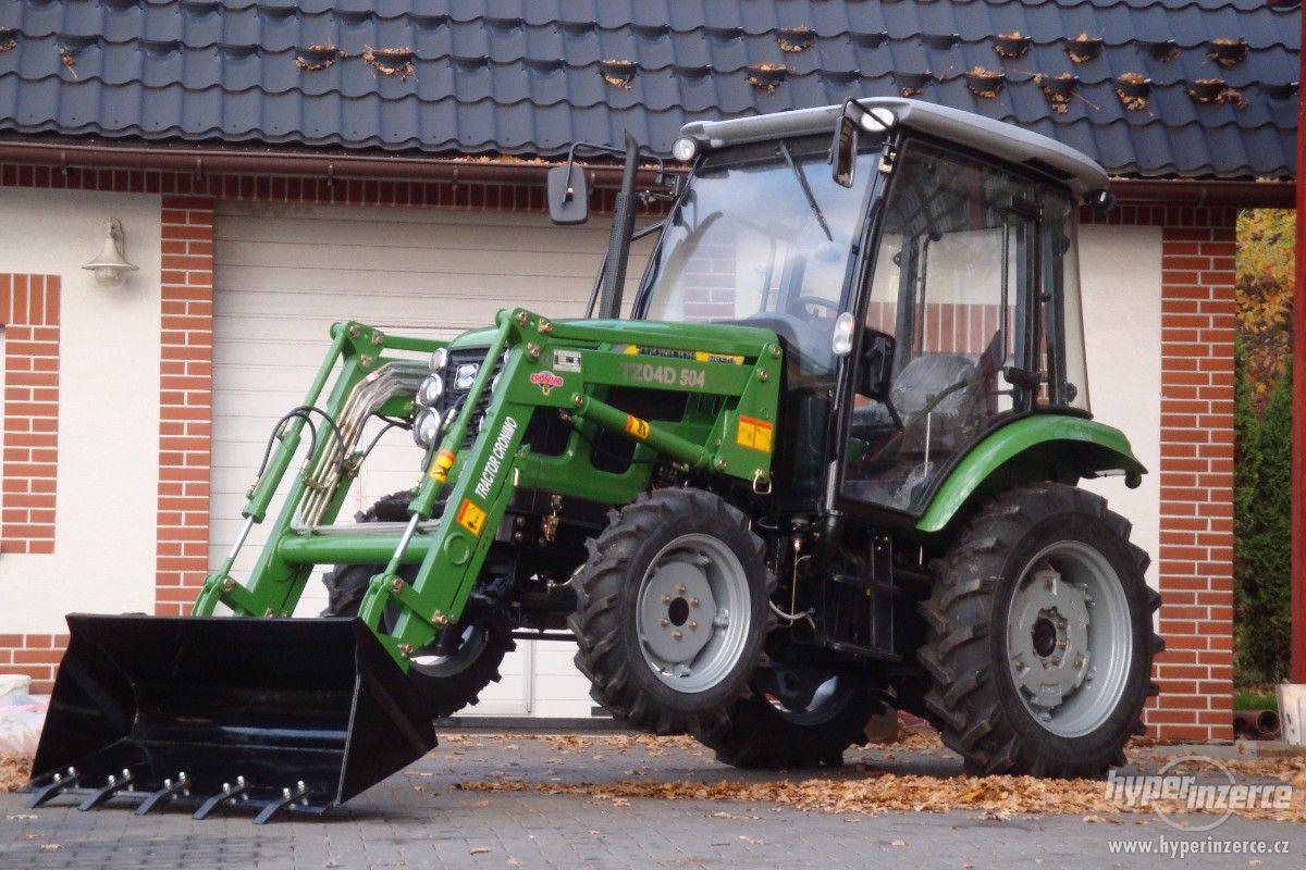 Nový traktor CHERY CR504 s čelním nakladačem a kabinou - foto 1