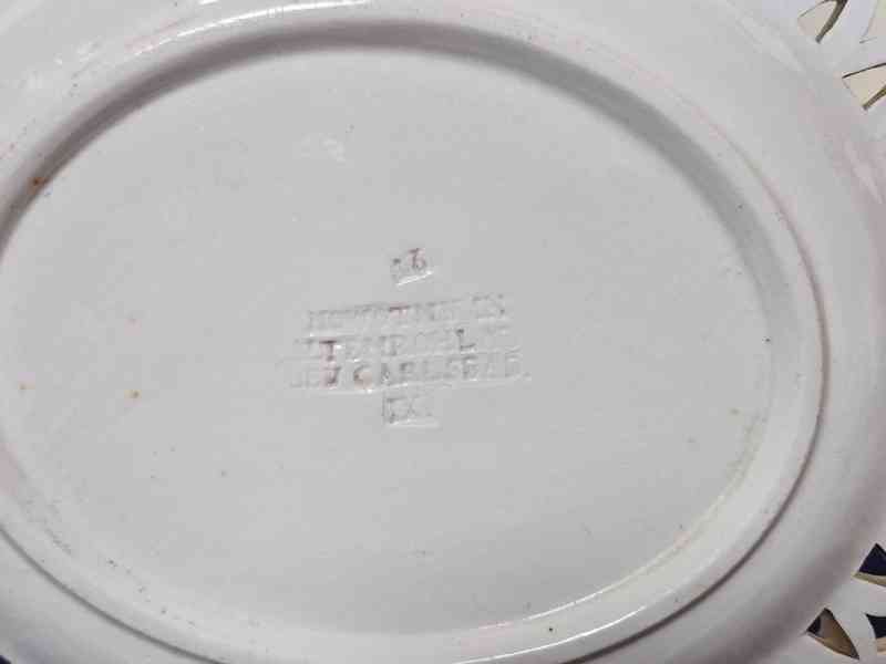 Kameninový prolamovaný Talíř Stará Role A Nowotny Carlsbad - foto 5