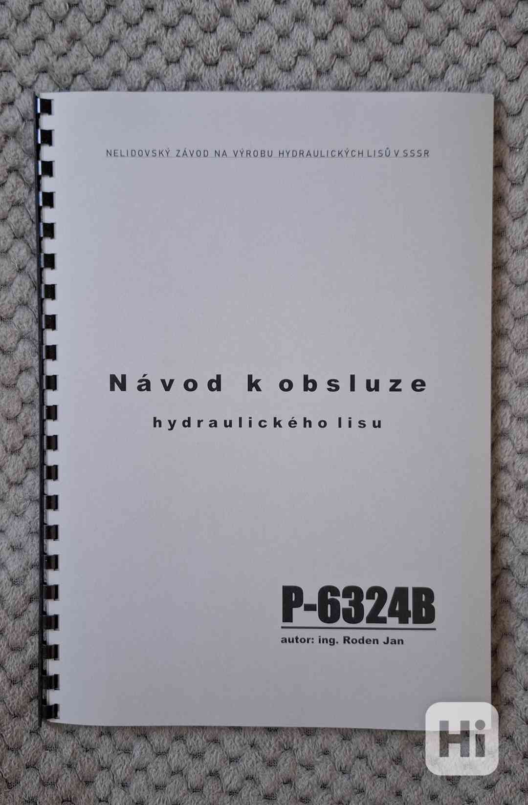 Návod hydr. lisu P-6324 B - foto 1