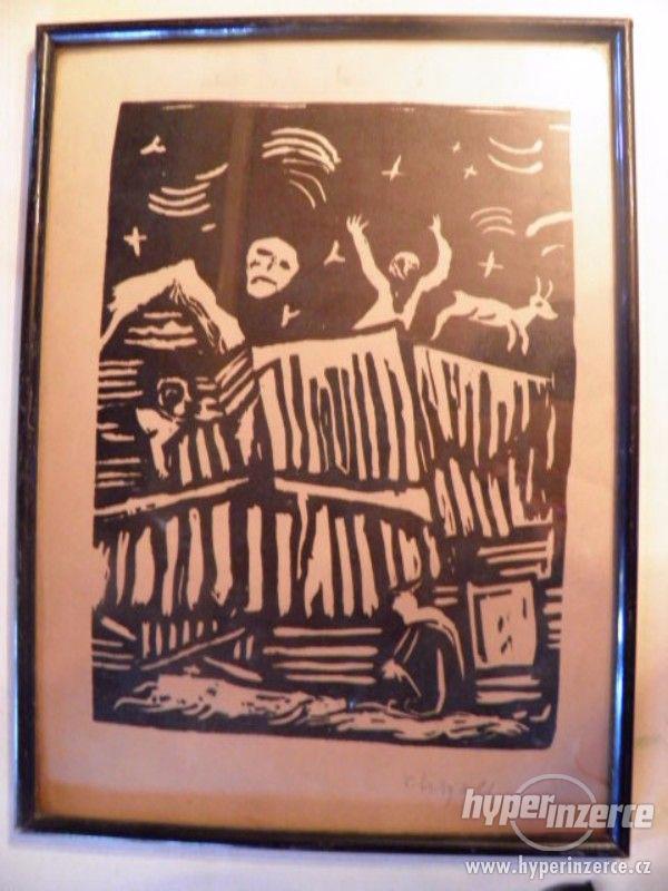 Marc Chagall - grafika dřevoryt. - foto 1
