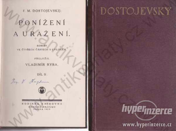 Ponížení a uražení F. M. Dostojevskij 1929 - foto 1