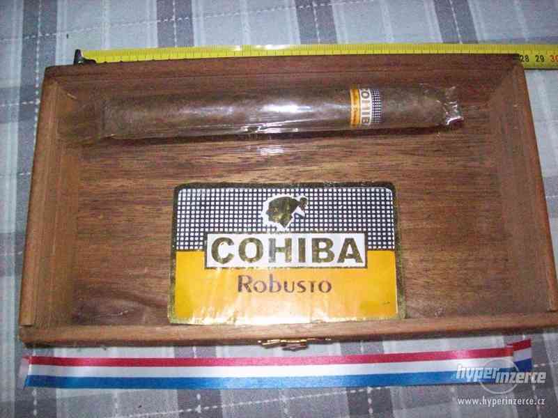 Cohiba,  originál krabice od doutníků i s jedním doutníkem - foto 1