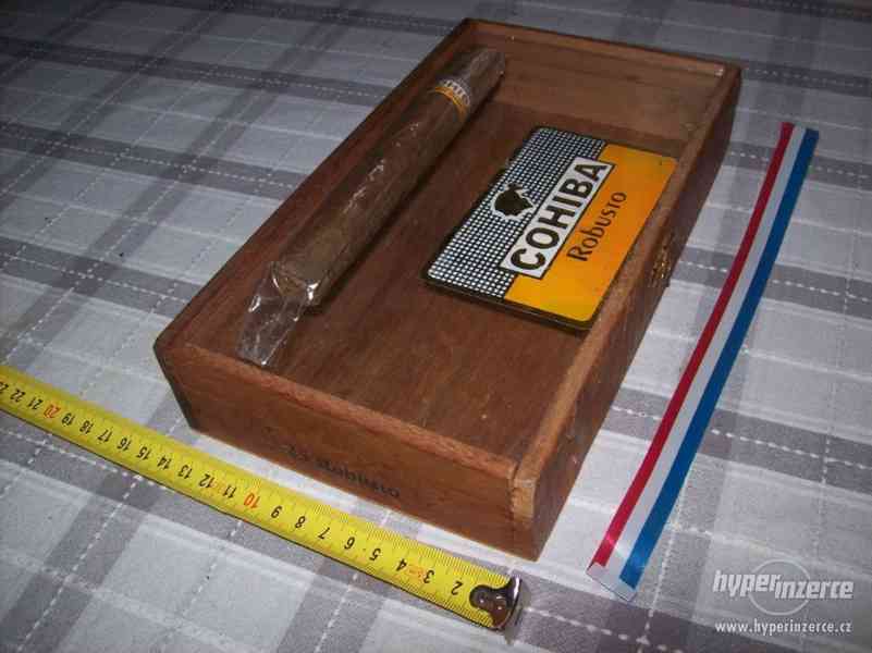 Cohiba,  originál krabice od doutníků i s jedním doutníkem - foto 3