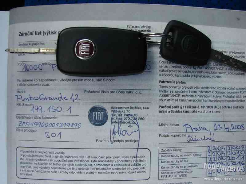 Fiat Punto 1.2i r.v.2008 (1.Maj.serv.kníž.ČR) - foto 17