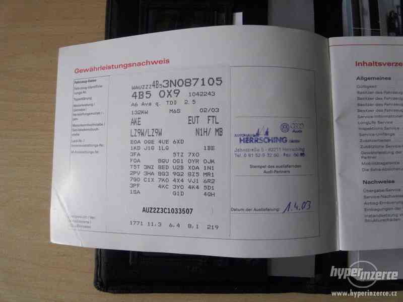 AUDI A6 Avant 2.5TDI 132kW Quattro 2003, 6kvalt, S-line - foto 15
