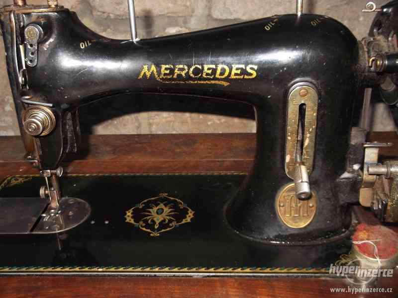 starý šlapací šicí stroj Mercedes-3000.- Kč - foto 1