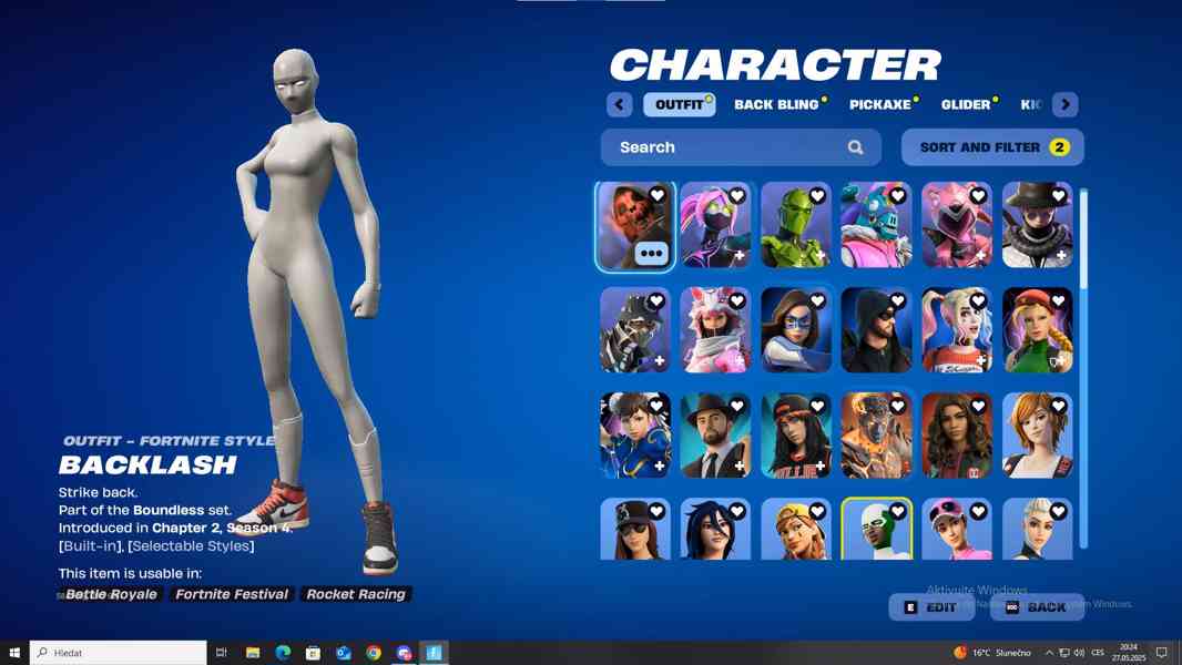 nabizim fortnite ucet pres 300 skinu - foto 2