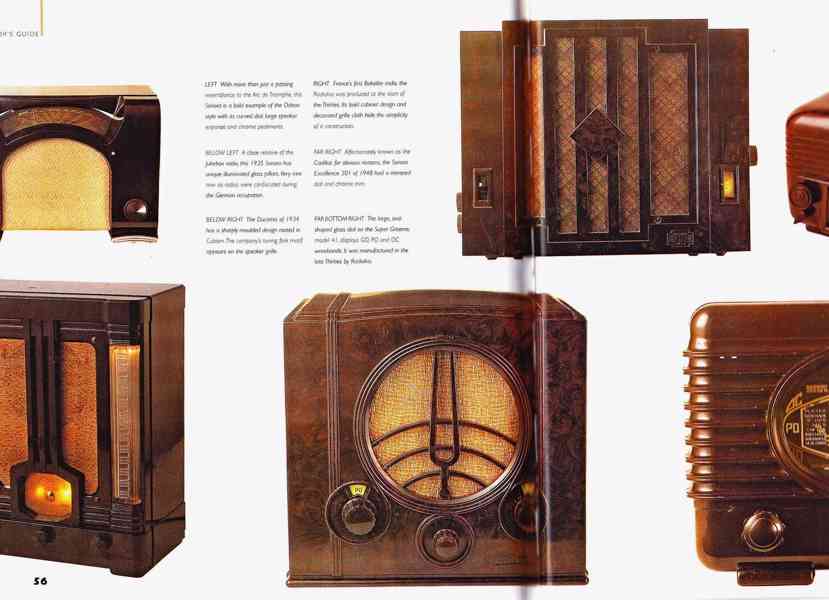 Kniha Bakelite Radios (Bakelitová rádia), stará rádia - foto 10