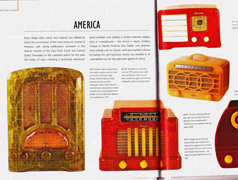 Kniha Bakelite Radios (Bakelitová rádia), stará rádia - foto 8
