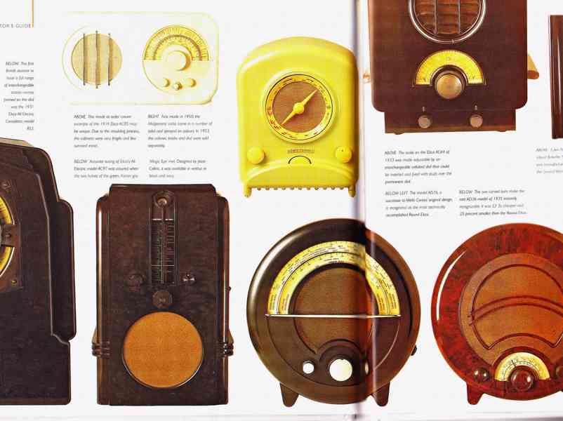 Kniha Bakelite Radios (Bakelitová rádia), stará rádia - foto 9