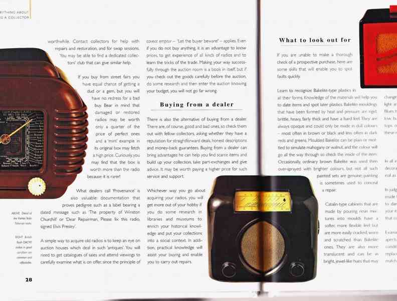 Kniha Bakelite Radios (Bakelitová rádia), stará rádia - foto 7