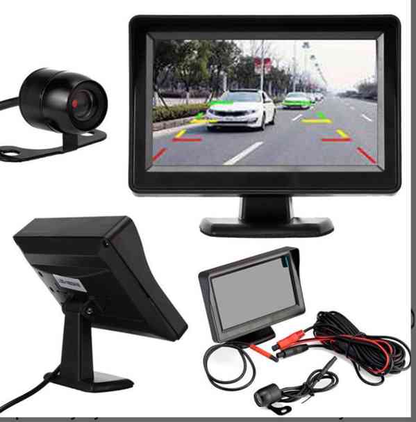 Zpětná kamera do auta a 4,3palcová HD 720P LCD monitorem - foto 10