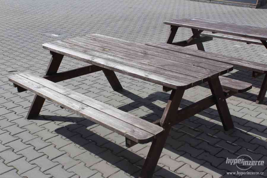Prodám pivní sety, lavice se stolem - foto 5