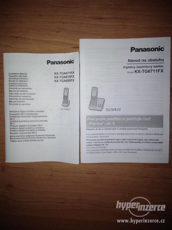 Telefon pro pevnou linku bezdrátový DUOSET Panasonic - foto 4