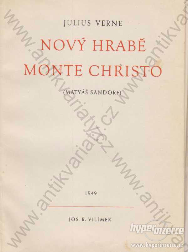 Nový hrabě Monte Christo Julius Verne 1949 - foto 1