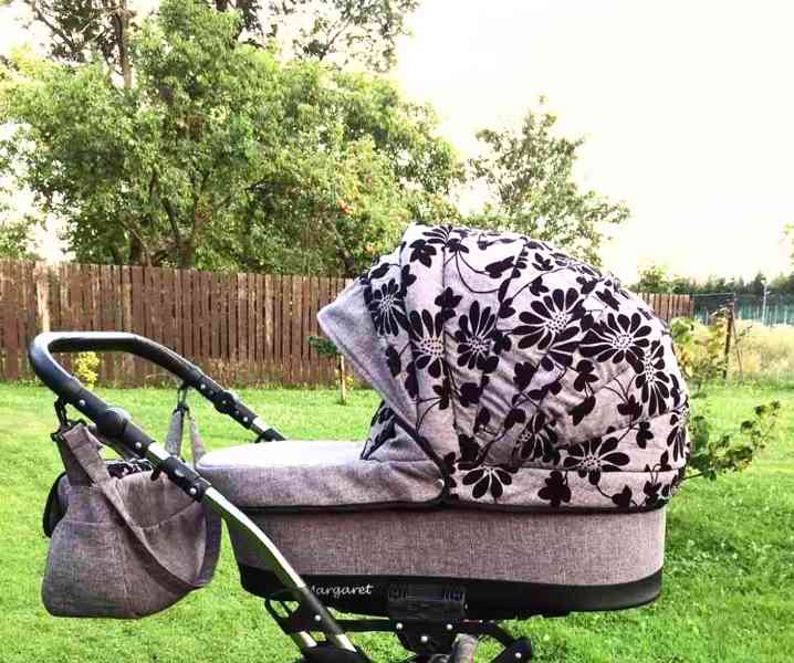 Kočárek:Babylux Margaret- Largo.Hluboký. Autosedačka+Brašna  - foto 2