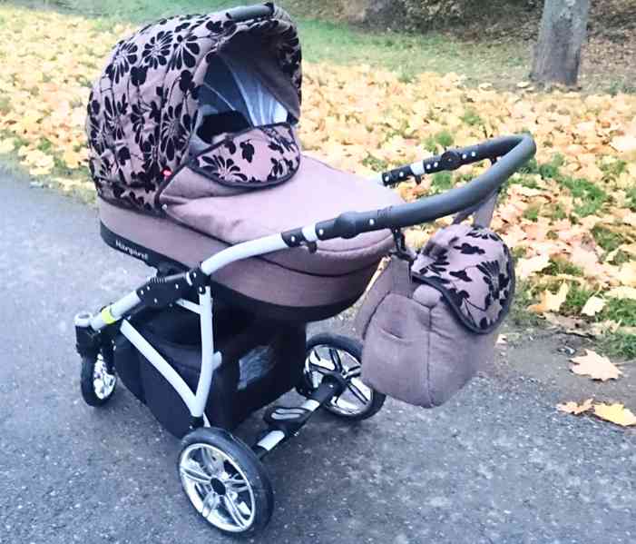 Kočárek:Babylux Margaret- Largo.Hluboký. Autosedačka+Brašna  - foto 11