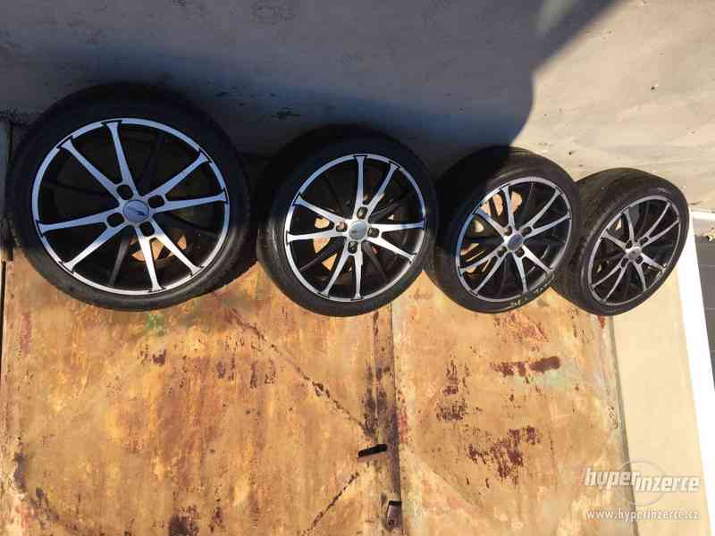 4x100 R17 - alu letní sada 215/40 R17- vozek 6mm - bazar - Hyperinzerce.cz