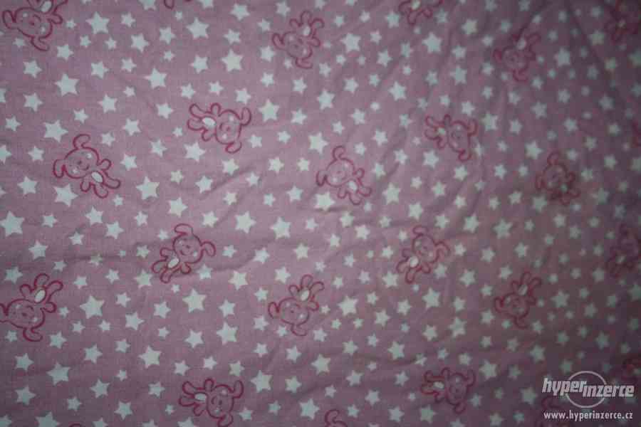 Růžové povlečení s dekou - foto 1